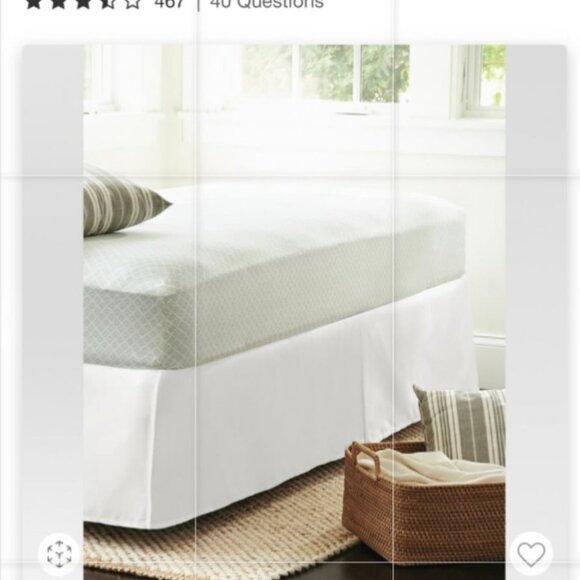 (King) - Threshold Pleated Sateen, 215 Thread Count, Machine Washable - Picture 1 of 3
